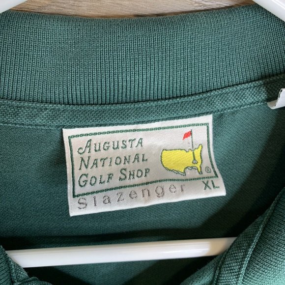 Augusta National Golf Shop Slazenger Mens Polo Shirt X Large Green SS Collared - Picture 5 of 8